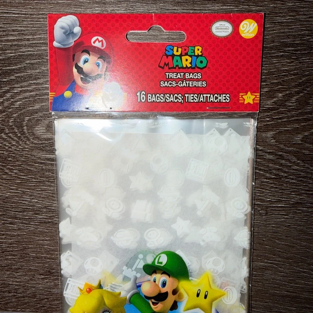 Nintendo Super Mario Party Treat Bags 16 bags